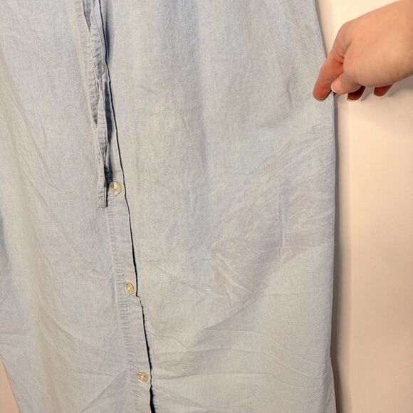 The Disney Store Winnie The Pooh Embroidered Light Denim Dress 90s Vintage  L - Picture 9 of 12